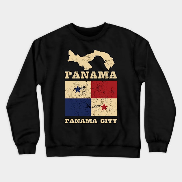 Flag of Panama Crewneck Sweatshirt by KewaleeTee